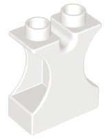 LEGO onderdeel Duplo, Brick 1 x 2 x 2 with Side Cutouts and Channel in Top (42234)