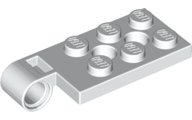 LEGO part Hinge Plate 2 x 4 with Pin Hole and 2 Holes - Top 43045