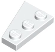 LEGO part Wedge, Plate 3 x 2 Right (43722)