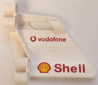 LEGO part Technic, Panel Fairing #22 Large Short, Small Hole, Side A with Shell and Vodafone Logo Pattern (Stickers) - Set 8674 44352pb25