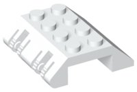 LEGO part Slope 45 4 x 4 Double with Locking Hinge (44571)