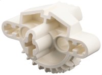 LEGO onderdeel Bionicle Matoran Torso, Gear 9 Tooth with 3 Axle Holes and 2 Pin Holes 44810