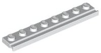 LEGO part Plate, Modified 1 x 8 with Door Rail (4510)