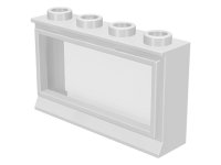 LEGO part Window 1 x 4 x 2 with Fixed Glass 453