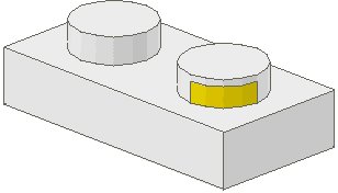 LEGO part Electric Plate 1 x 2 with Contacts (4755)