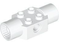 LEGO part Technic, Brick Modified 2 x 2 with Pin Hole and 2 Rotation Joint Sockets (48172)