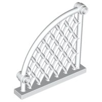 LEGO part Net, Plastic 6 x 1 x 5 Lattice Curved (48298)