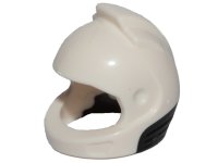 LEGO part Minifigure, Headgear Helmet Space, City Astronaut with Molded Black Neck Base Pattern 49663pb01