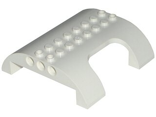 LEGO onderdeel Slope, Curved 8 x 8 x 2 Double with Cutout (54096)
