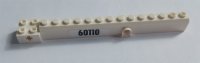 LEGO onderdeel Crane Arm Outside, Wide with Pin Hole at Mid-Point with Black '60110' Pattern on Both Sides (Stickers) - Set 60110 57779pb013