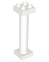 LEGO part Duplo Support Column 2 x 2 x 6 Round with Open Latticed Back (57888)