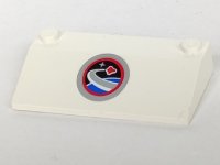 LEGO part Slope 33 3 x 6 without Inner Walls with Space Center Logo Pattern (Sticker) - Set 3366 58181pb03