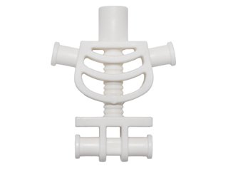 LEGO part Torso Skeleton, Rounded Rib Cage and Thick Shoulder Pins (60115)