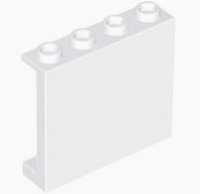LEGO part Panel 1 x 4 x 3 with Side Supports - Hollow Studs 60581