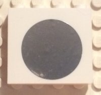 LEGO part Panel 1 x 4 x 3 with Side Supports - Hollow Studs with Round Mirror Pattern (Sticker) - Set 41009 60581pb102