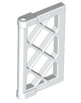 LEGO part Pane for Window 1 x 2 x 3 Lattice with Thick Corner Tabs 60607