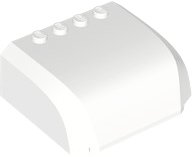 LEGO part Windscreen 5 x 6 x 2 Curved Top Canopy with 4 Studs 61484