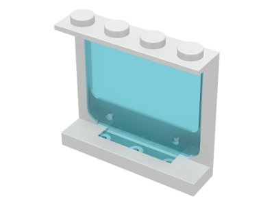 LEGO part Panel 1 x 4 x 3 with Fixed Glass (6156)