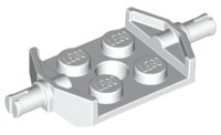 LEGO onderdeel Plate, Modified 2 x 2 with Wheels Holder Wide and Hole 6157