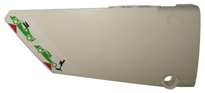 LEGO part Technic, Panel Fairing #17 Large Smooth, Side A with Doors and Roof Operating Instructions Pattern (Sticker) - Set 42039 (64392pb022)