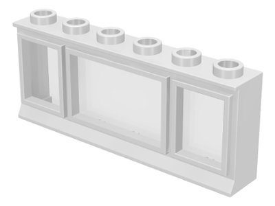 LEGO part Window 1 x 6 x 2 (645)