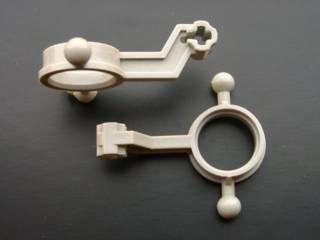 LEGO part Technic, Steering Arm Large with Wheel Hub Holder - Axle Connection (6540b)