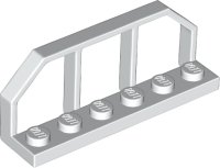 LEGO part Plate, Modified 1 x 6 with Train Wagon End 6583