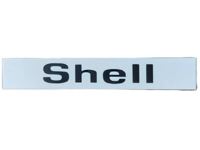 LEGO part Tile 1 x 6 with Black 'Shell' Pattern (6636pb348)