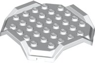LEGO part Plate, Modified 8 x 8 with Cut Corners, Raised Sides and 4 Feet 67929