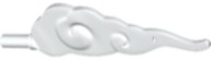 LEGO part Wave Rounded Straight Swirls with Bar End (Cloud / Wind Gusts) 68547