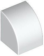 LEGO part Slope, Curved 1 x 1 (7126)
