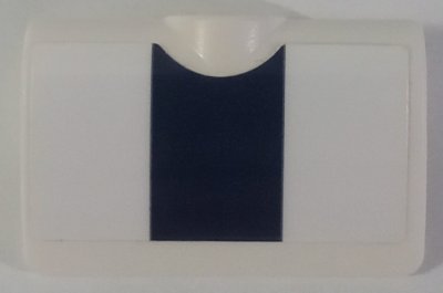 LEGO part Technic, Panel Curved 2 x 3 x 1 with Dark Blue Stripe Pattern (Sticker) - Set 42154 (71682pb017)