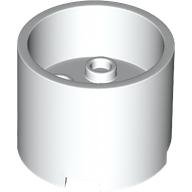 LEGO part Brick, Round 3 x 3 x 2 with Recessed Center and Axle Hole 73111