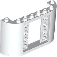 LEGO part Panel 2 x 8 x 4 with 2 x 3 1/3 Cutout with 4 Studs on Each Side (7323)