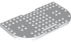 LEGO onderdeel Brick, Modified 8 x 16 x 2/3 with 1 x 4 Indentations and 2 Rounded Corners (74166)