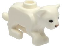 LEGO part Lion Baby Cub with Black Eyes and Nougat Nose Pattern 77307pb02