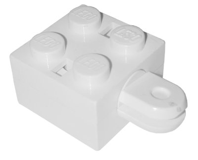 LEGO part Arm Holder Brick 2 x 2 without Top Hole with Arm (792c01)