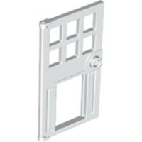 LEGO part Door 1 x 4 x 6 with 6 Panes, Stud Handle, and Hole for Pet Flap 79730
