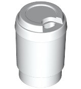 LEGO part Minifigure, Utensil Cup, Take Out Cup with Top Hole (79816)