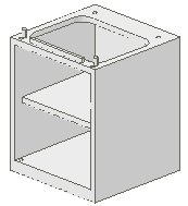 LEGO part Homemaker Washbasin Sink Base 4 x 4 x 4 (839)