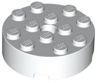 LEGO part Brick, Round 4 x 4 with Hole (87081)