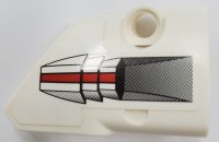 LEGO part Technic, Panel Fairing # 2 Small Smooth Short, Side B with Turbine with Red Stripe Pattern (Sticker) - Set 42076 87086pb061