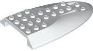 LEGO onderdeel Aircraft Fuselage Aft Section Curved Top 6 x 10 87615