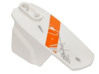LEGO part Hero Factory Armor with Ball Joint Socket - Size 6 with Orange Diagonal Stripe and Scratches Pattern (Clone Commander Cody) 90638pb05