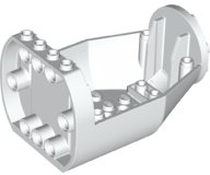 LEGO part Cockpit 9 x 6 x 4 1/3, Tapered with Studs on Front (92847)