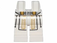 LEGO part Hips and Legs with SW Jedi Robe with Gold Markings Pattern 970c00pb0255