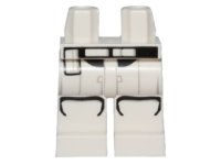 LEGO onderdeel Hips and Legs with SW Stormtrooper Ep. 7 Black and Gray Lines Armor Pattern 970c00pb0451