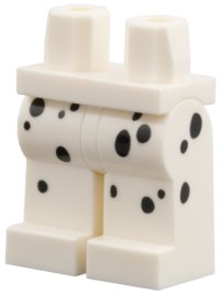 LEGO part Hips and Legs with Black Spots Pattern 970c00pb1856
