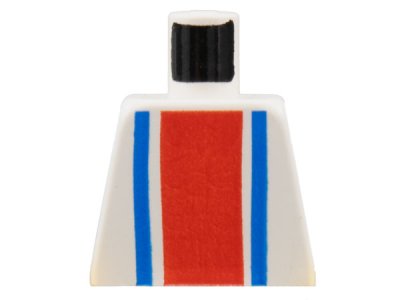 LEGO part Torso Vertical Striped Red/Blue Pattern (973p01)