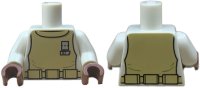 LEGO part Torso SW Mon Calamari Spacesuit Pattern / White Arms / Reddish Brown Hands (Admiral Ackbar) 973pb0604c01